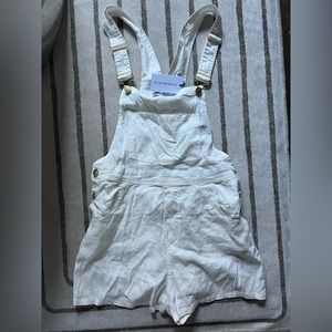 Linen Overall Shorts